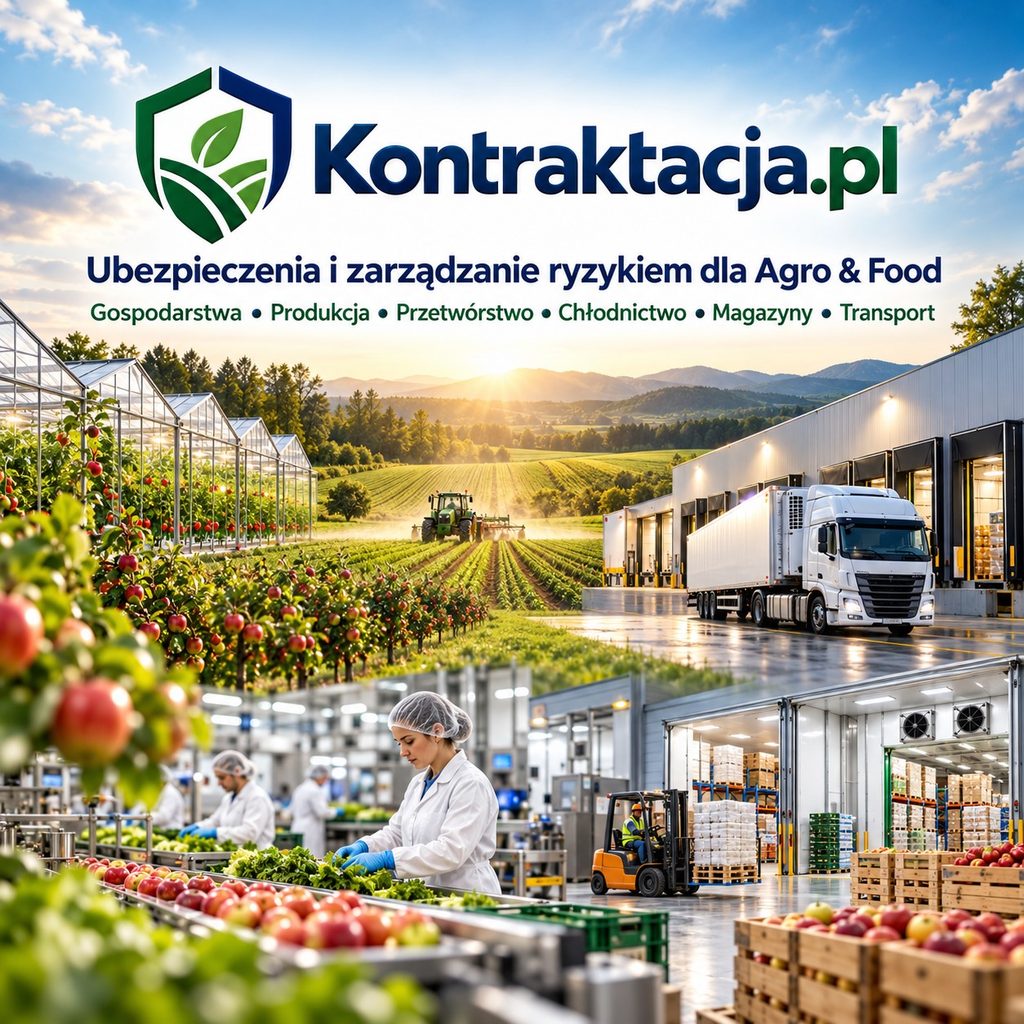 Kontraktacja.pl Ubezpieczenia i zarządzanie ryzykiem dla Agro & Food

Gospodarstwo • Produkcja • Przetwórstwo • Chłodnictwo • Magazyny • Transport
